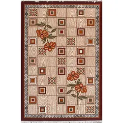 گلیم فرش فانتزی ماشینی طرح بهار