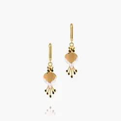 سرویس طلا 18 عیار زنانه مدل گل شیپوری کد ST0114