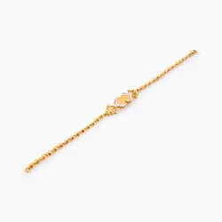 سرویس طلا 18 عیار زنانه مدل گل شیپوری کد ST0114