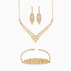 سرویس طلا 18 عیار زنانه مدل گلبرگ کلاسیک کد ST0039