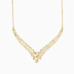 سرویس طلا 18 عیار زنانه مدل گلبرگ کلاسیک کد ST0039