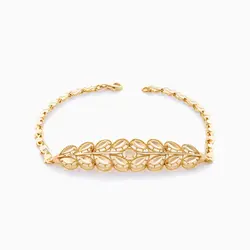 سرویس طلا 18 عیار زنانه مدل گلبرگ کلاسیک کد ST0039