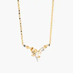 سرویس طلا 18 عیار زنانه مدل گل زنگوله ای کد ST0113