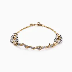 سرویس طلا 18 عیار زنانه زنجیری مدل آلبرنادو حلقه ای کد ST0056