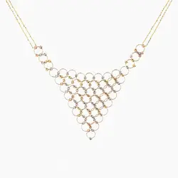 سرویس طلا 18 عیار زنانه زنجیری مدل آلبرنادو کد ST0090