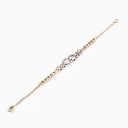 سرویس طلا 18 عیار زنانه زنجیری مدل آلبرنادو حلقه ای کد ST0053