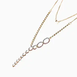 سرویس طلا 18 عیار زنانه زنجیری مدل آلبرنادو حلقه ای کد ST0053