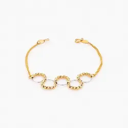 سرویس طلا 18 عیار زنانه زنجیری مدل آلبرنادو کد ST0093