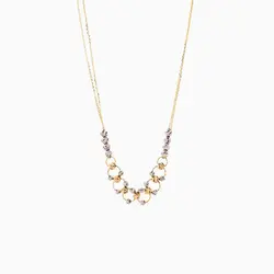 سرویس طلا 18 عیار زنانه زنجیری مدل گوی و حلقه کد ST0165