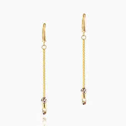 سرویس طلا 18 عیار زنانه اسپرت مدل زنجیر و گوی با آویز کد ST0123