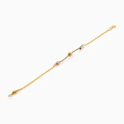 سرویس طلا 18 عیار زنانه اسپرت مدل زنجیر و گوی با آویز کد ST0123