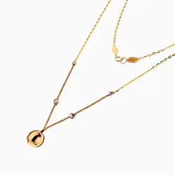 سرویس طلا 18 عیار زنانه اسپرت مدل زنجیر و گوی با آویز کد ST0123