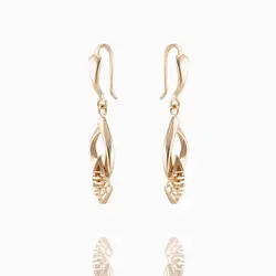 نیم ست طلا 18 عیار زنانه مدل اسلیمی هلالی کد ST0007