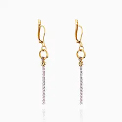 سرویس طلا 18 عیار زنانه اسپرت مدل گوی و زنجیر کد ST0144