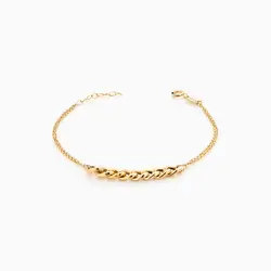 سرویس طلا 18 عیار زنانه زنجیری مدل کارتیر کد ST0038