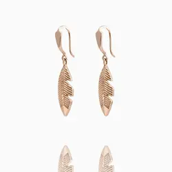 نیم ست طلا 18 عیار زنانه فانتزی مدل پر کد ST0003