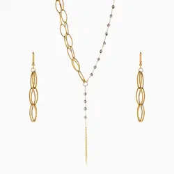 سرویس طلا 18 عیار زنانه اسپرت مدل آلبرنادو کد ST0176