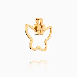 نیم ست طلا 18 عیار دخترانه فانتزی مدل پروانه کد ST0100