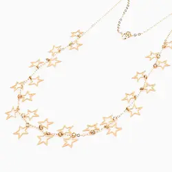 سرویس طلا 18 عیار زنانه فانتزی رولو مدل ستاره آویز کد ST0010