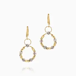 گوشواره طلا 18 عیار زنانه مدل آلبرنادو کد ER0198
