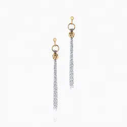 سرویس طلا 18 عیار زنانه زنجیری مدل آلبرنادو آویز کد ST0061