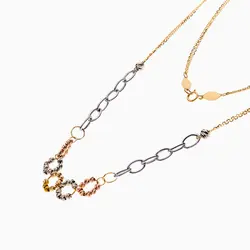 سرویس طلا 18 عیار زنانه زنجیری مدل آلبرنادو کد ST0209