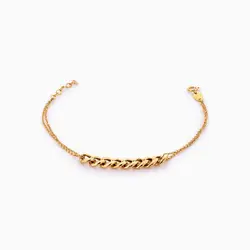 سرویس طلا 18 عیار زنانه زنجیری مدل کارتیر کد ST0095