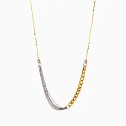 سرویس طلا 18 عیار زنانه زنجیری مدل کارتیر کد ST0207