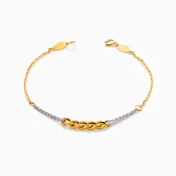 سرویس طلا 18 عیار زنانه زنجیری مدل کارتیر کد ST0207