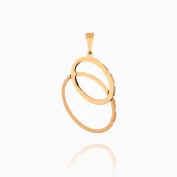 نیم ست طلا 18 عیار زنانه اسپرت مدل حلقه ای کد ST0184