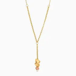 گردنبند طلا 18 عیار زنانه رولباسی رولو مدل آویز پیچ کد NL0364