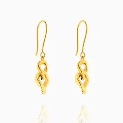 گوشواره طلا 18 عیار زنانه مدل کارتیر کد ER0084