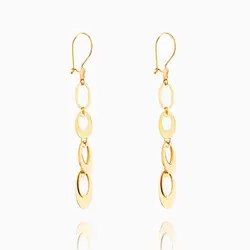 گوشواره طلا 18 عیار زنانه مدل آویز هندسی کد ER0163