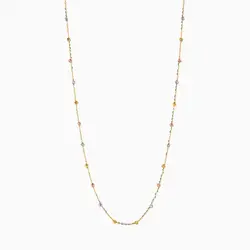 گردنبند طلا 18 عیار زنانه زنجیری مدل آلبرنادو کد NL0177