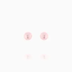 نیم ست طلا 18 عیار زنانه با سنگ اتمی مدل تک مروارید کد ST0025