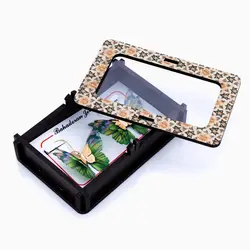 گوشواره طلا 18 عیار دخترانه فانتزی مدل پروانه بال رنگی کد ER0093