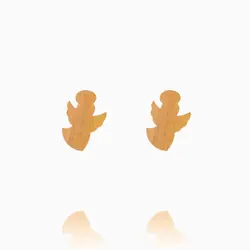 گوشواره طلا 18 عیار دخترانه فانتزی مدل فرشته کد ER0330