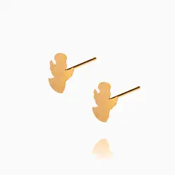 گوشواره طلا 18 عیار دخترانه فانتزی مدل فرشته کد ER0330