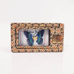 مدال طلای 18 عیار پروانه ای سبز سرمه ای رنگ کد PD0418