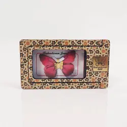 مدال طلای 18 عیار پروانه ای سرخابی رنگ کد PD0410