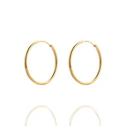 گوشواره طلا 18 عیار زنانه مدل حلقه ای کد ER0054