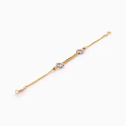 سرویس طلا 18 عیار زنانه زنجیری مدل کارتیر کد ST0198