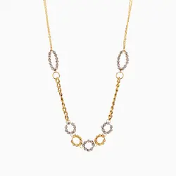 سرویس طلا 18 عیار زنانه زنجیری مدل کارتیر کد ST0198