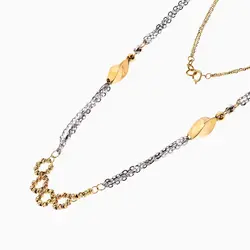 گردنبند طلا 18 عیار زنانه مدل آلبرنادو کد NL0239