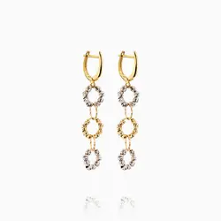 سرویس طلا 18 عیار زنانه زنجیری مدل گوی و حلقه کد ST0119