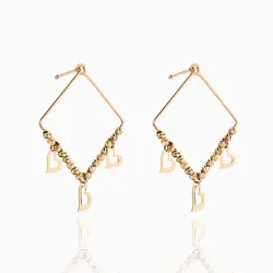 سرویس طلا 18 عیار زنانه زنجیری فیگارو مدل آلبرنادو آویز قلب کد ST0081