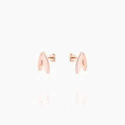 سرویس طلا 18 عیار زنانه زنجیری رولو مدل برگ کد ST0018