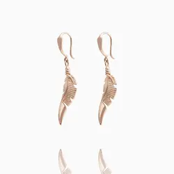 نیم ست طلا 18 عیار زنانه فانتزی مدل پر کد ST0004