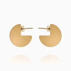 گوشواره طلا 18 عیار دخترانه اسپرت مدل پولکی کد ER0329