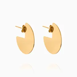 گوشواره طلا 18 عیار دخترانه اسپرت مدل پولکی کد ER0329